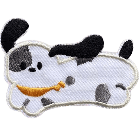 Cartoon Dog Embroidered Patches – Cute Add-On for Custom Dog Bandanas