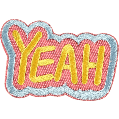 Colorful Word Embroidered Patches – Custom Add-On for Dog Bandanas