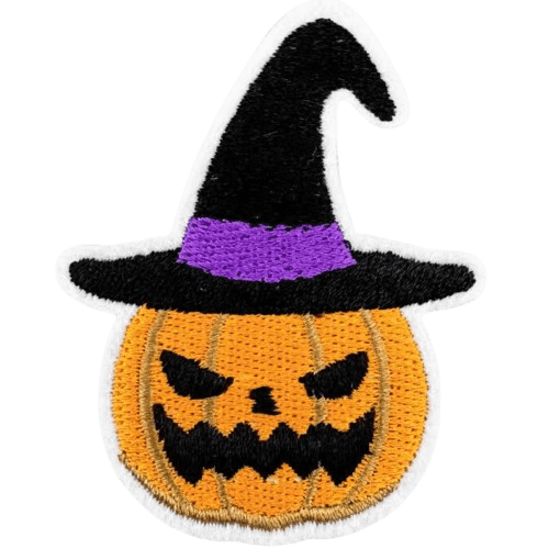 Halloween Embroidered Patches – Spooky Iron-On Appliqué Set for Clothes, Bags & Crafts