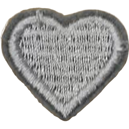 Colorful Heart Embroidered Patch – Custom Dog Bandana Decoration