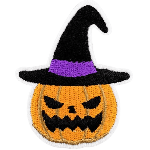 Halloween Embroidered Patches – Spooky Iron-On Appliqué Set for Clothes, Bags & Crafts