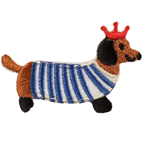 Cartoon Dog Embroidered Patches – Cute Add-On for Custom Dog Bandanas