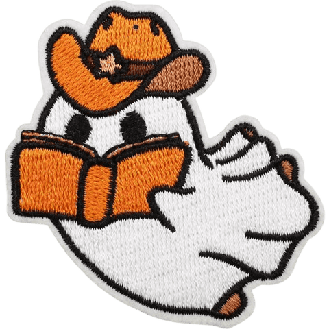 Cute Ghost Embroidered Patches – Halloween Iron-On Appliques for Custom Dog Bandanas & Pet Accessories