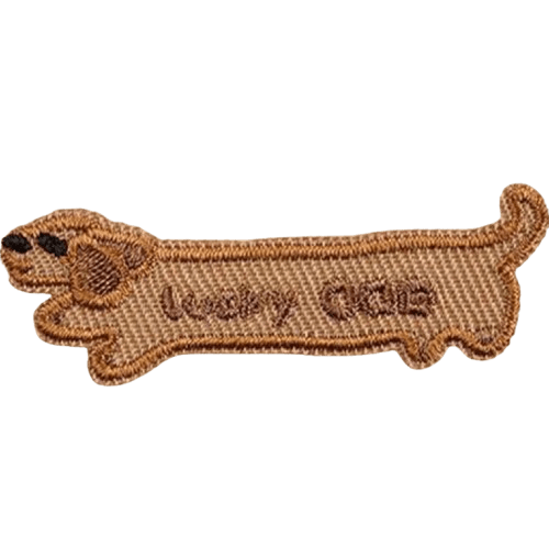 Cartoon Dog Embroidered Patches – Cute Add-On for Custom Dog Bandanas