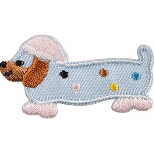 Cartoon Dog Embroidered Patches – Cute Add-On for Custom Dog Bandanas