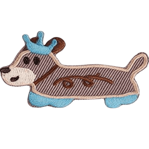 Cartoon Dog Embroidered Patches – Cute Add-On for Custom Dog Bandanas