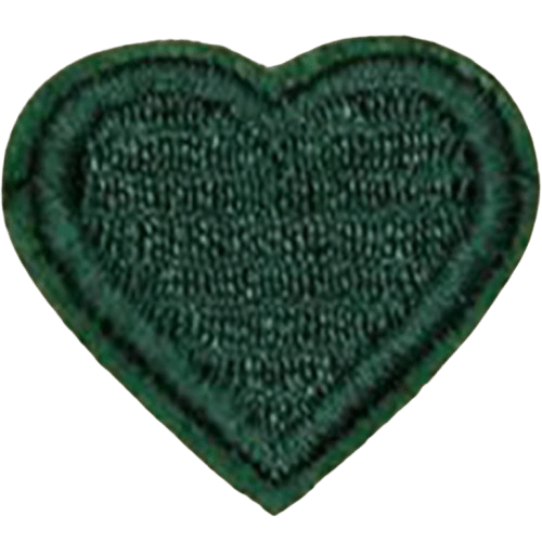 Colorful Heart Embroidered Patch – Custom Dog Bandana Decoration
