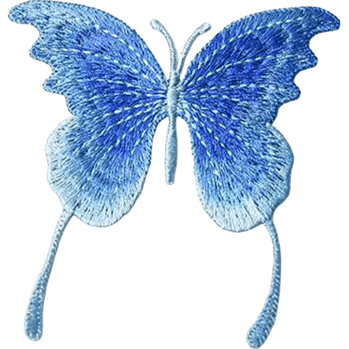 Butterfly Embroidered Patches – Elegant Add-On for Custom Dog Bandanas