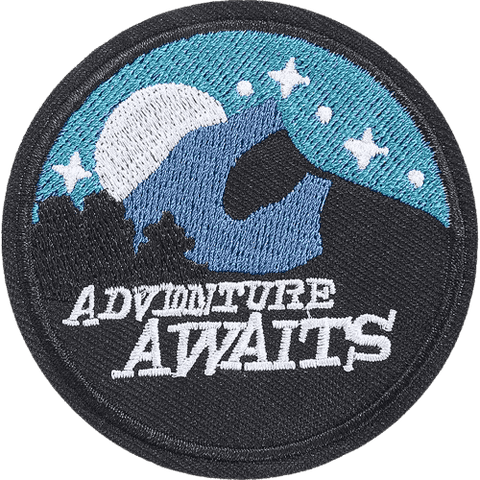 Outdoor Adventure Embroidered Patches – Camping & Hiking Add-On for Custom Dog Bandanas
