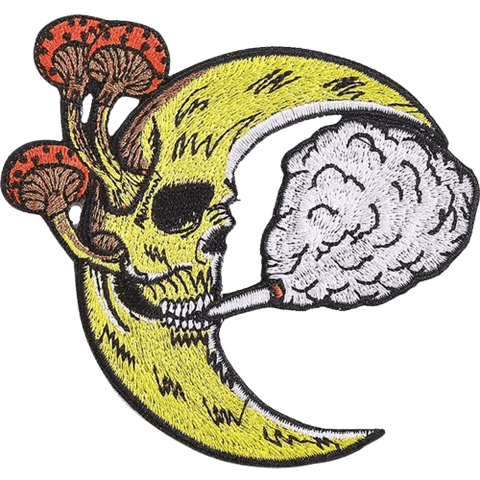 Skull & Gothic Iron-On Patches – Cool Embroidered Appliques for Custom Dog Bandanas & Pet Accessories