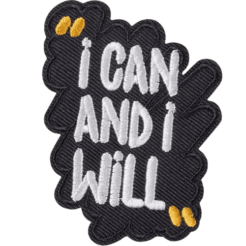 Motivational Quote Embroidered Patches – Inspiring Add-On for Custom Dog Bandanas