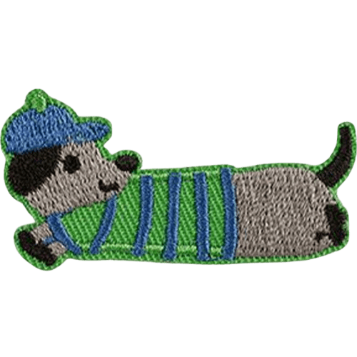Cartoon Dog Embroidered Patches – Cute Add-On for Custom Dog Bandanas