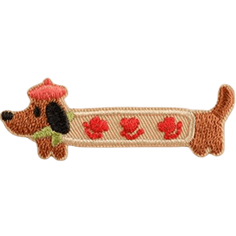Cartoon Dog Embroidered Patches – Cute Add-On for Custom Dog Bandanas