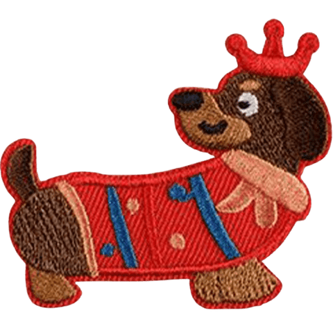 Cartoon Dog Embroidered Patches – Cute Add-On for Custom Dog Bandanas