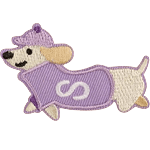 Cartoon Dog Embroidered Patches – Cute Add-On for Custom Dog Bandanas
