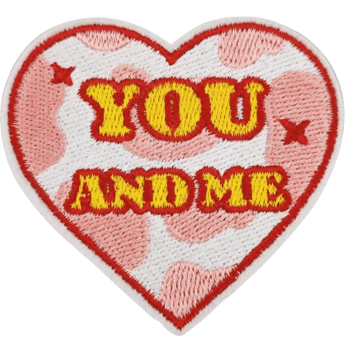 Heart Shape Embroidered Patches – Love & Valentine Style for Custom Dog Bandanas