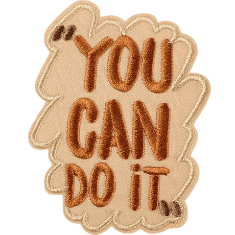 Motivational Quote Embroidered Patches – Inspiring Add-On for Custom Dog Bandanas