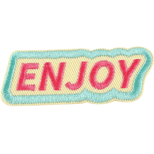 Colorful Word Embroidered Patches – Custom Add-On for Dog Bandanas