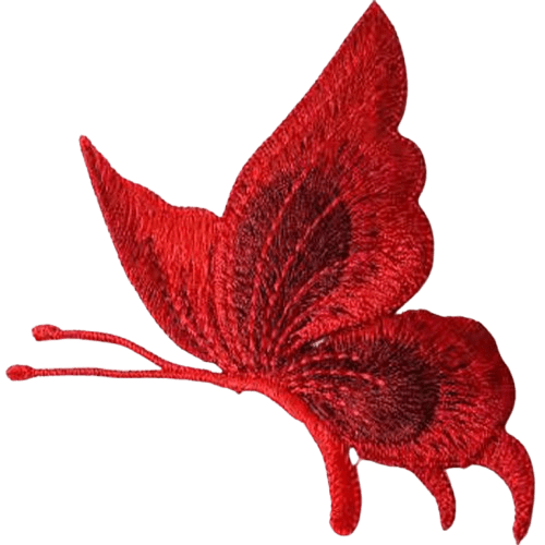 Butterfly Embroidered Patches – Elegant Add-On for Custom Dog Bandanas