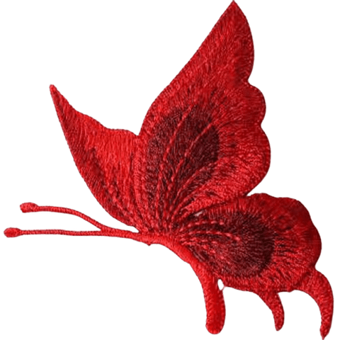 Butterfly Embroidered Patches – Elegant Add-On for Custom Dog Bandanas