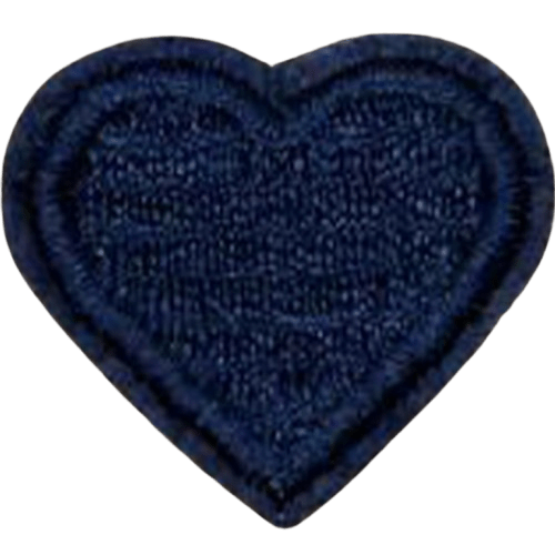 Colorful Heart Embroidered Patch – Custom Dog Bandana Decoration