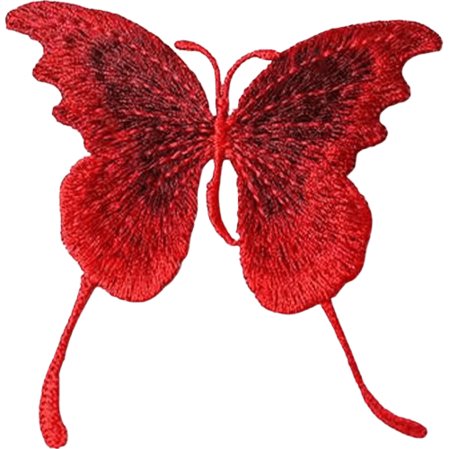 Butterfly Embroidered Patches – Elegant Add-On for Custom Dog Bandanas