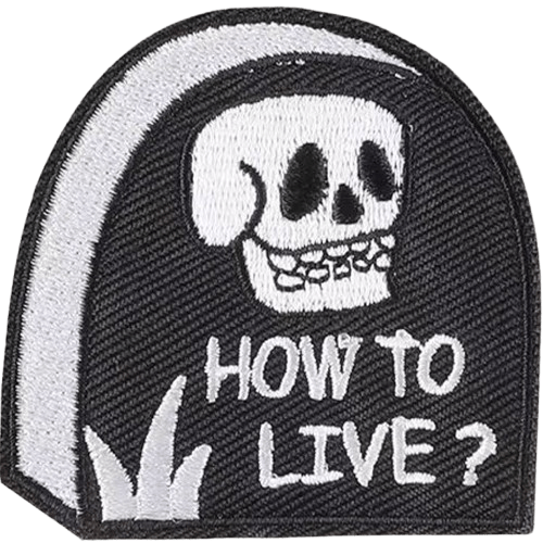 Halloween Skeleton & Ghost Iron-On Patches – Spooky Embroidered Appliques for Jackets, Bags & DIY Crafts