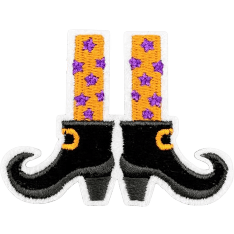 Halloween Embroidered Patches – Spooky Iron-On Appliqué Set for Clothes, Bags & Crafts