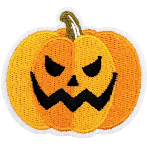Halloween Embroidered Patches – Spooky Iron-On Appliqué Set for Clothes, Bags & Crafts