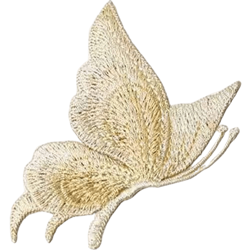 Butterfly Embroidered Patches – Elegant Add-On for Custom Dog Bandanas