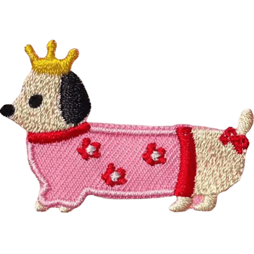 Cartoon Dog Embroidered Patches – Cute Add-On for Custom Dog Bandanas