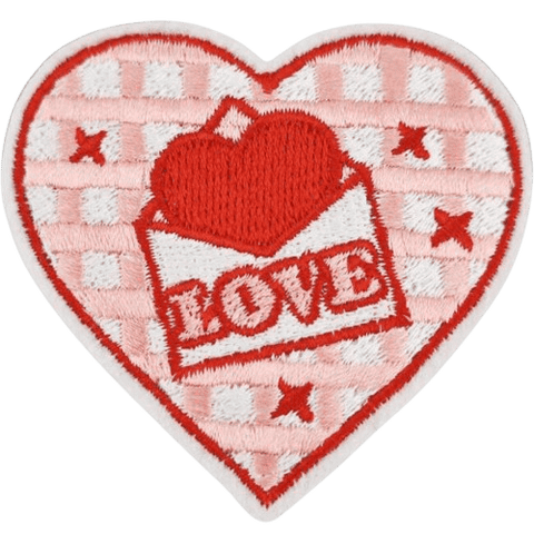 Heart Shape Embroidered Patches – Love & Valentine Style for Custom Dog Bandanas