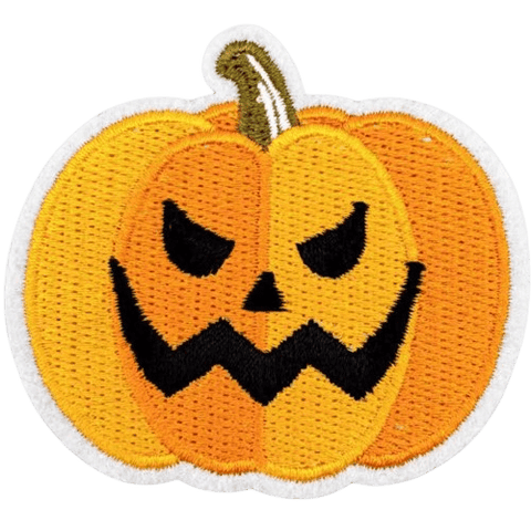 Halloween Embroidered Patches – Spooky Iron-On Appliqué Set for Clothes, Bags & Crafts