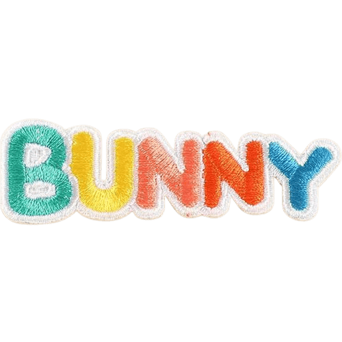 Colorful Word Embroidered Patches – Custom Add-On for Dog Bandanas