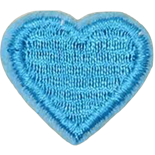 Colorful Heart Embroidered Patch – Custom Dog Bandana Decoration