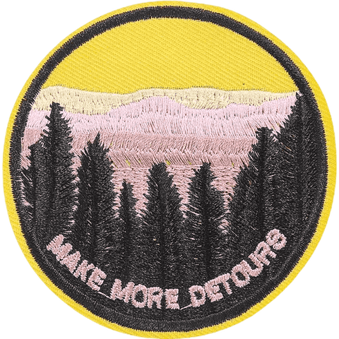 Outdoor Adventure Embroidered Patches – Camping & Hiking Add-On for Custom Dog Bandanas