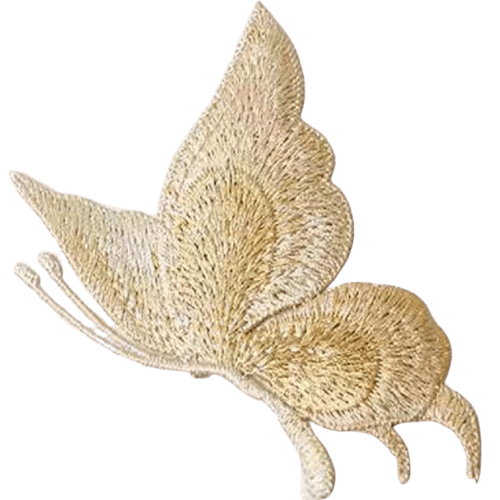 Butterfly Embroidered Patches – Elegant Add-On for Custom Dog Bandanas
