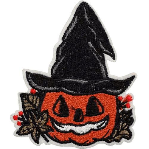 Cute Ghost Embroidered Patches – Halloween Iron-On Appliques for Custom Dog Bandanas & Pet Accessories