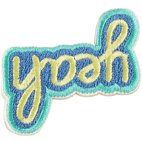 Colorful Word Embroidered Patches – Custom Add-On for Dog Bandanas