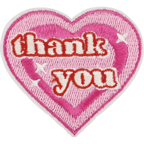 Heart Shape Embroidered Patches – Love & Valentine Style for Custom Dog Bandanas