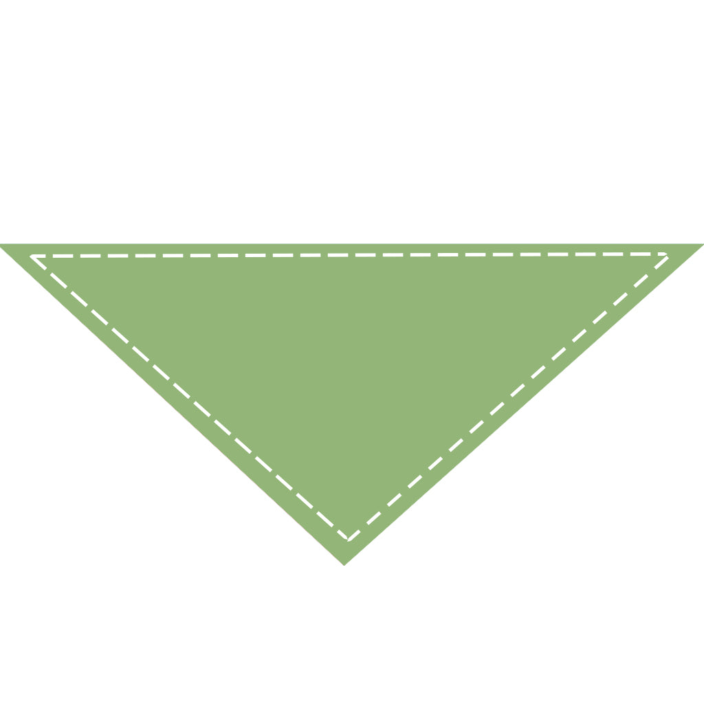 Moreloveu custom solid color cyan dog bandana with marked customizable print area on white background