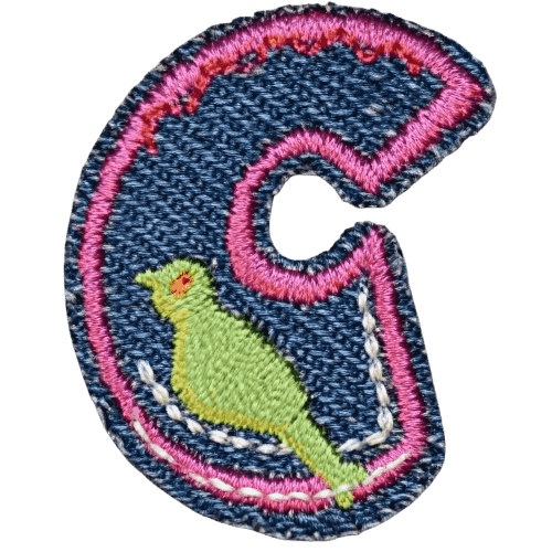 Denim Alphabet Embroidery Patches A–Z – Iron-On Sew-On Letter Appliques for DIY Jackets, Jeans & Bags by Moreloveu