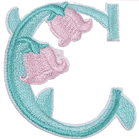 Floral Alphabet Embroidery Patches A–Z – Iron-On Sew-On Letter Appliques for Clothes, Bags & Crafts by Moreloveu