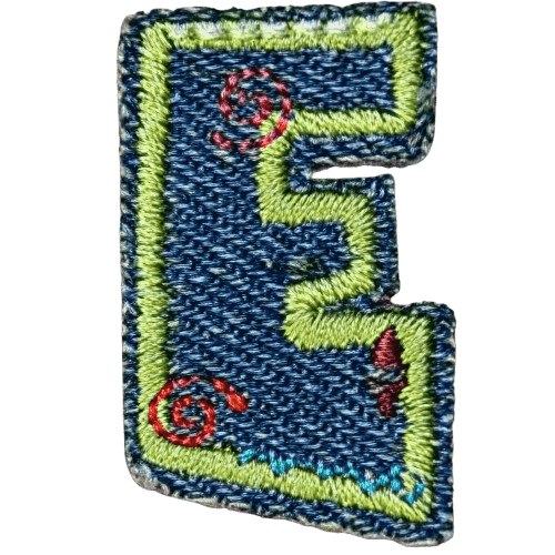 Denim Alphabet Embroidery Patches A–Z – Iron-On Sew-On Letter Appliques for DIY Jackets, Jeans & Bags by Moreloveu