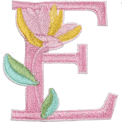 Floral Alphabet Embroidery Patches A–Z – Iron-On Sew-On Letter Appliques for Clothes, Bags & Crafts by Moreloveu