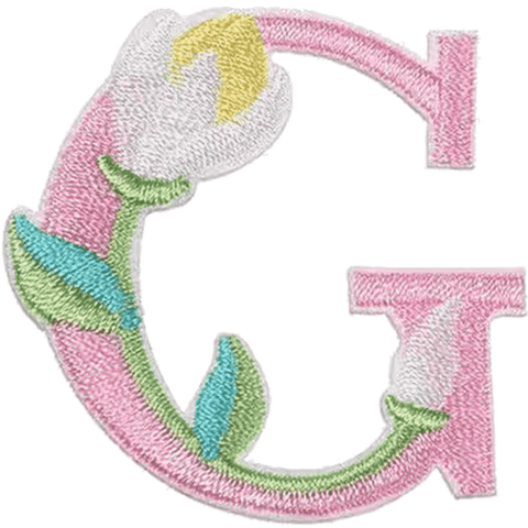 Floral Alphabet Embroidery Patches A–Z – Iron-On Sew-On Letter Appliques for Clothes, Bags & Crafts by Moreloveu