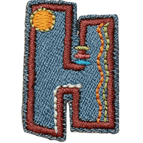 Denim Alphabet Embroidery Patches A–Z – Iron-On Sew-On Letter Appliques for DIY Jackets, Jeans & Bags by Moreloveu