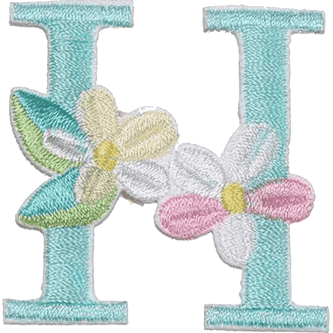 Floral Alphabet Embroidery Patches A–Z – Iron-On Sew-On Letter Appliques for Clothes, Bags & Crafts by Moreloveu