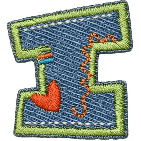 Denim Alphabet Embroidery Patches A–Z – Iron-On Sew-On Letter Appliques for DIY Jackets, Jeans & Bags by Moreloveu