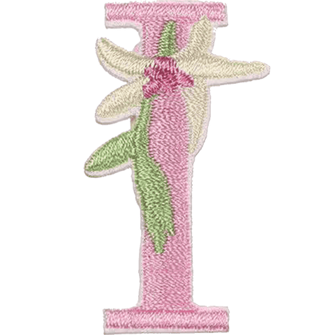 Floral Alphabet Embroidery Patches A–Z – Iron-On Sew-On Letter Appliques for Clothes, Bags & Crafts by Moreloveu